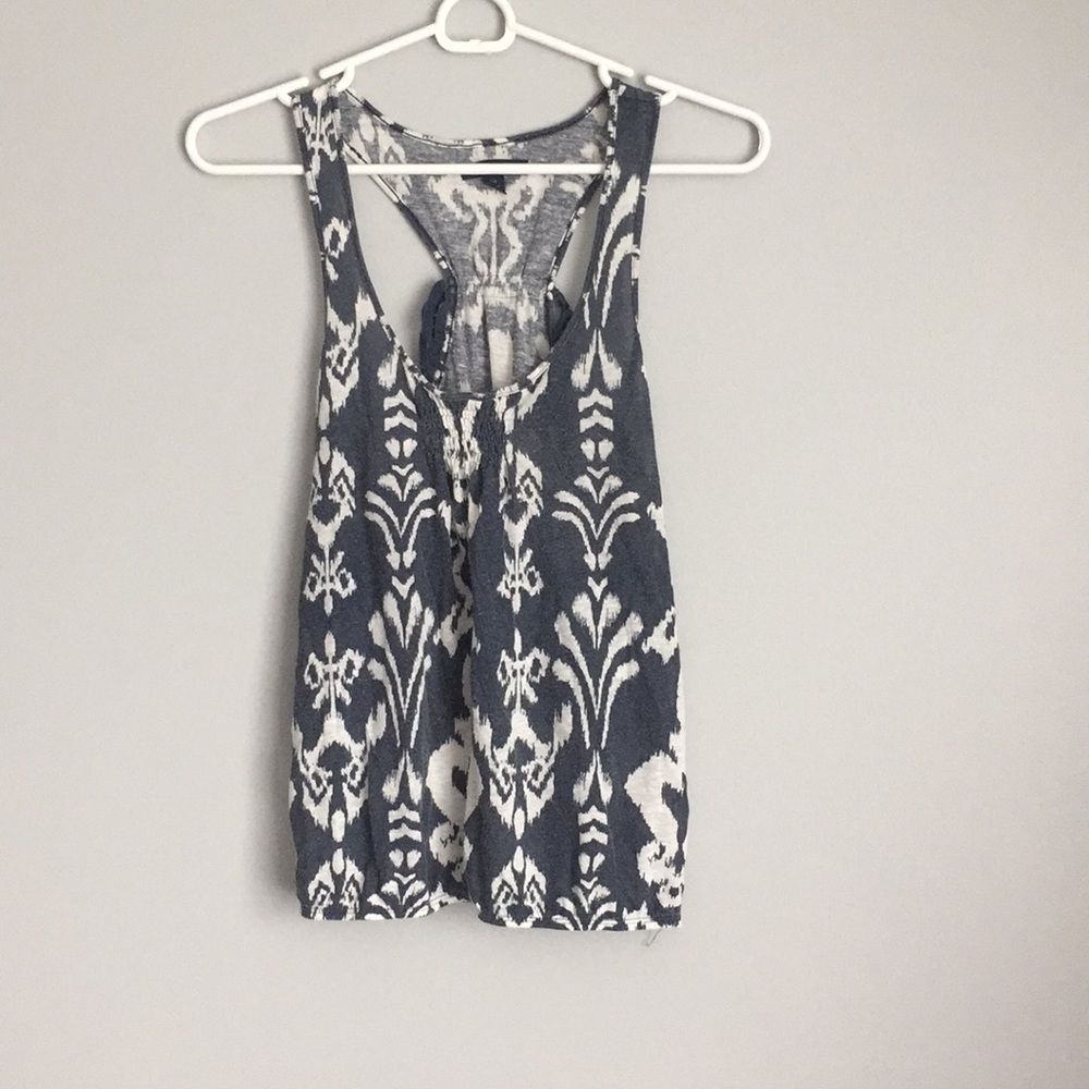 Blue and White American Eagle Tank Top